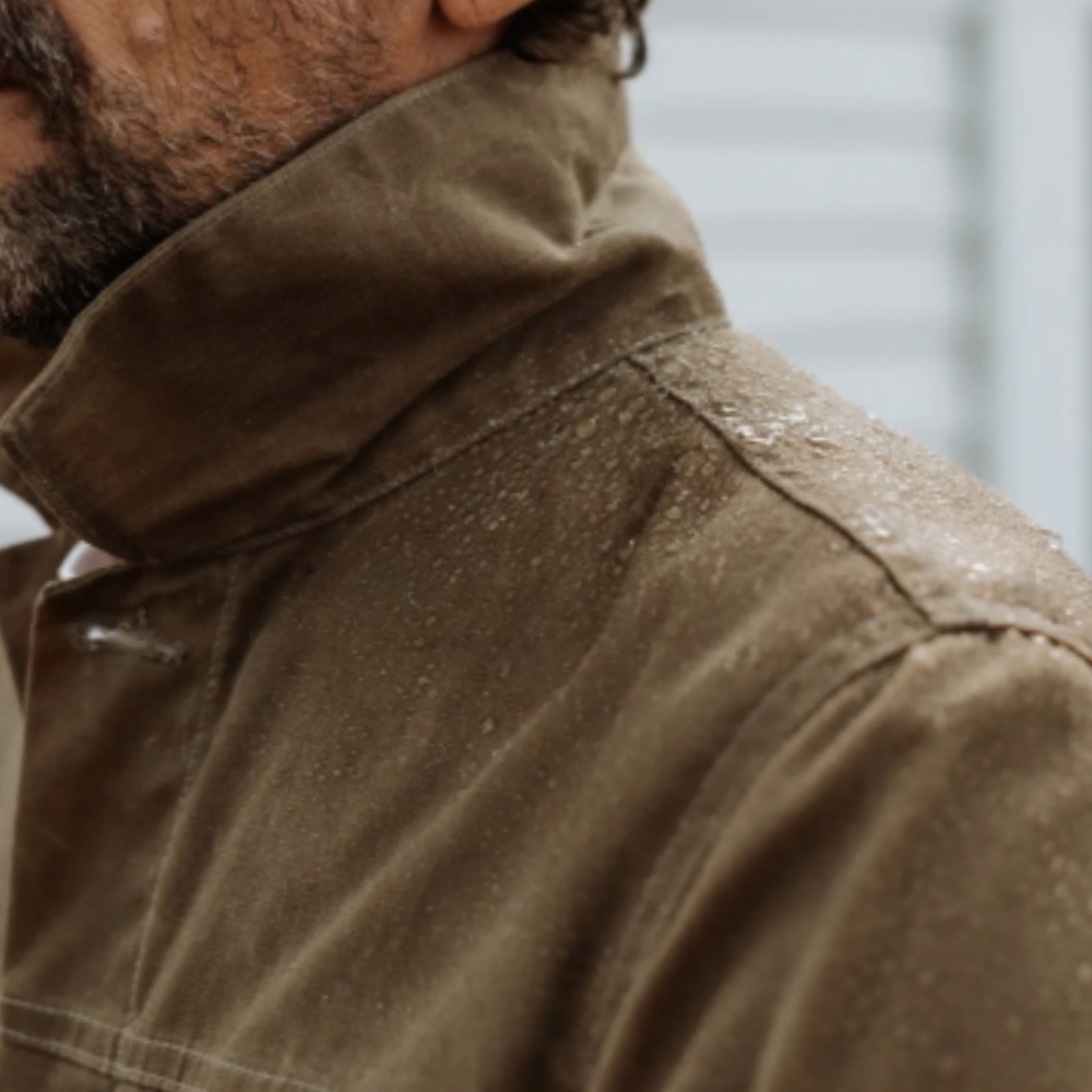 Flint & Tinder Flannel-lined Waxed Trucker Jacket - Picture 11 of 15